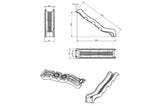 Commercial Grade Optima WAVY Slide 2.35mL x 1.25mH Lime