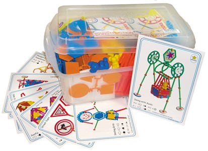 Colored Sticks Building Examples Construction Sticks Creative Classroom Pack 670pcs โ Edu-21