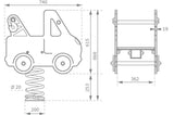 Tow Truck Spring Rocker - In Ground Anchor
