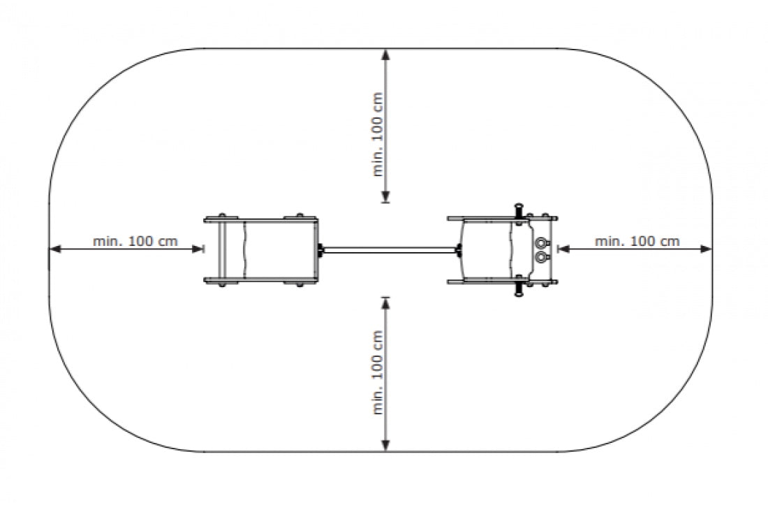 Bulldozer and Trailer Spring Rocker Set - In Ground Anchors