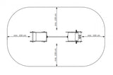 Bulldozer and Trailer Spring Rocker Set - In Ground Anchors