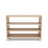 Maple Laminate Open Shelving Unit 3 Shelf 105cmW x 45.5cmD x 80cmH