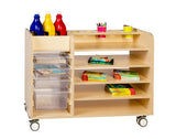 Maple Laminate Craft Trolley 105cmW x 45.5cmD x 78cmH