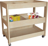 Solid Birch 3 Shelf Collage Trolley