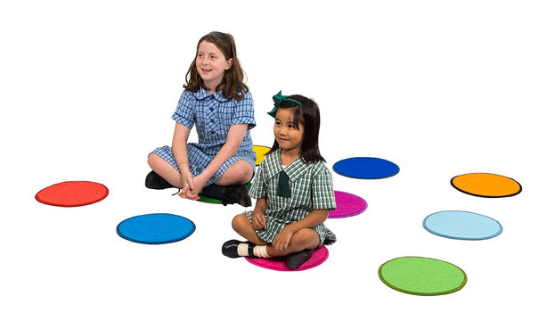 Rainbow Carpet Discs Set of 10
