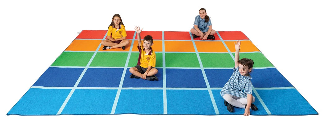 Huge Colour Blocks Carpet 4m x 3m