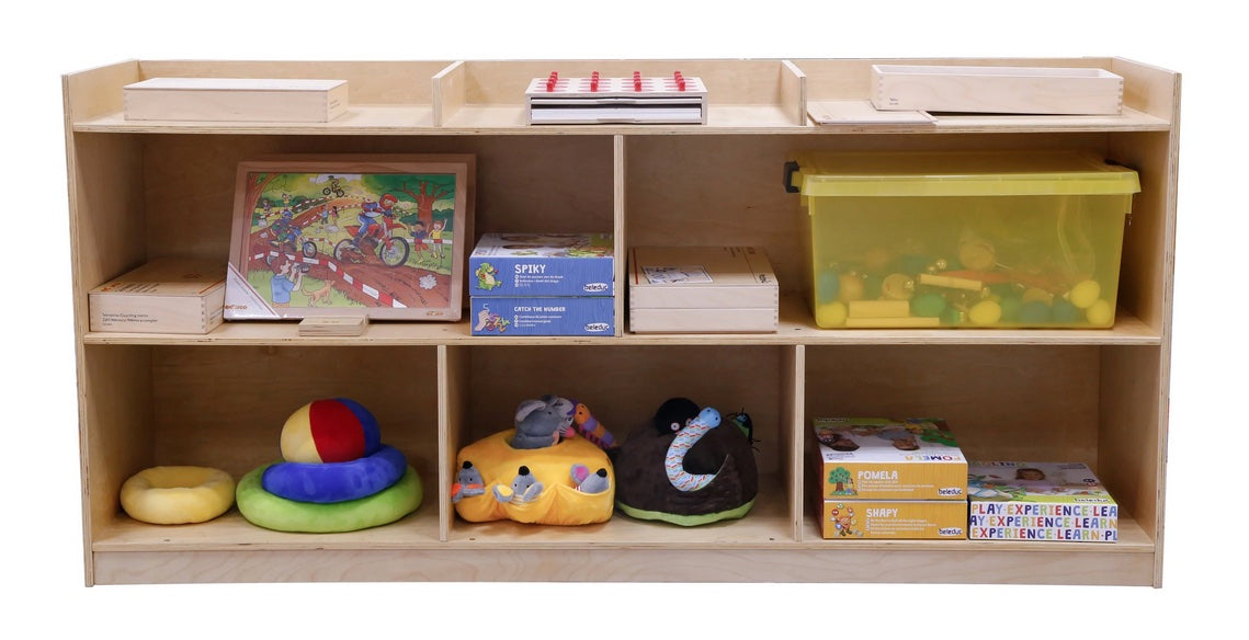 Solid Birch Ply Block Storage Unit 180cmL – Edu-21