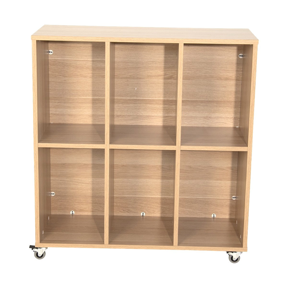 Maple Laminate 6 Space Locker Unit 90cmL x 38cmW x 100cmH