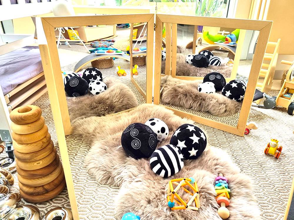 Birch Large Triple Floor Mirrors