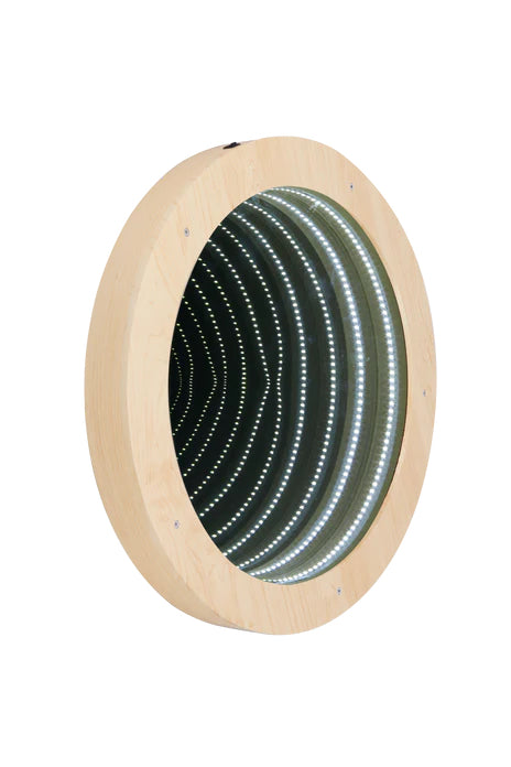 Large Circular Infinity Mirror - Rechargeable