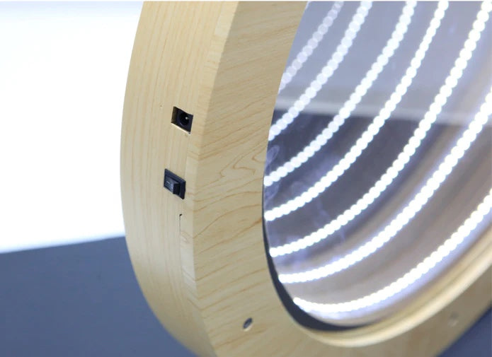 Large Circular Infinity Mirror - Rechargeable