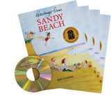 Greetings From Sandy Beach CD and 4 Book Set