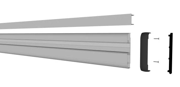 Smartrack Aluminium Bag and Hat Hook Rail 3m