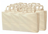 Calico Bags with Handles 12pcs
