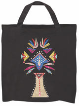 Black Cotton Bags With Handles 10pcs