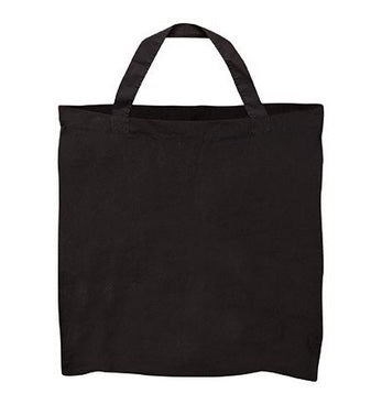 Black Cotton Bags With Handles 10pcs