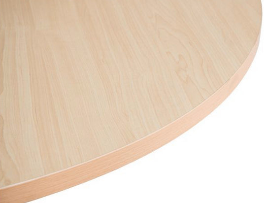 Birch Laminated Students Adjustable Height Round Table 120cm Diameter