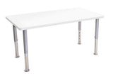 Students Adjustable Height Rectangular Laminated Table Whiteboard Top 120cm x 60cm