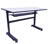Mobile Student Flip Desk Whiteboard Combo With Dry Erase Surface