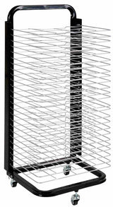 Small Mobile Art Drying Rack 25 Shelves