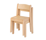 Solid Birch Stacking Chair 35cm Seat Height