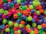 Neon Pony Beads Bulk Pack 1600pcs