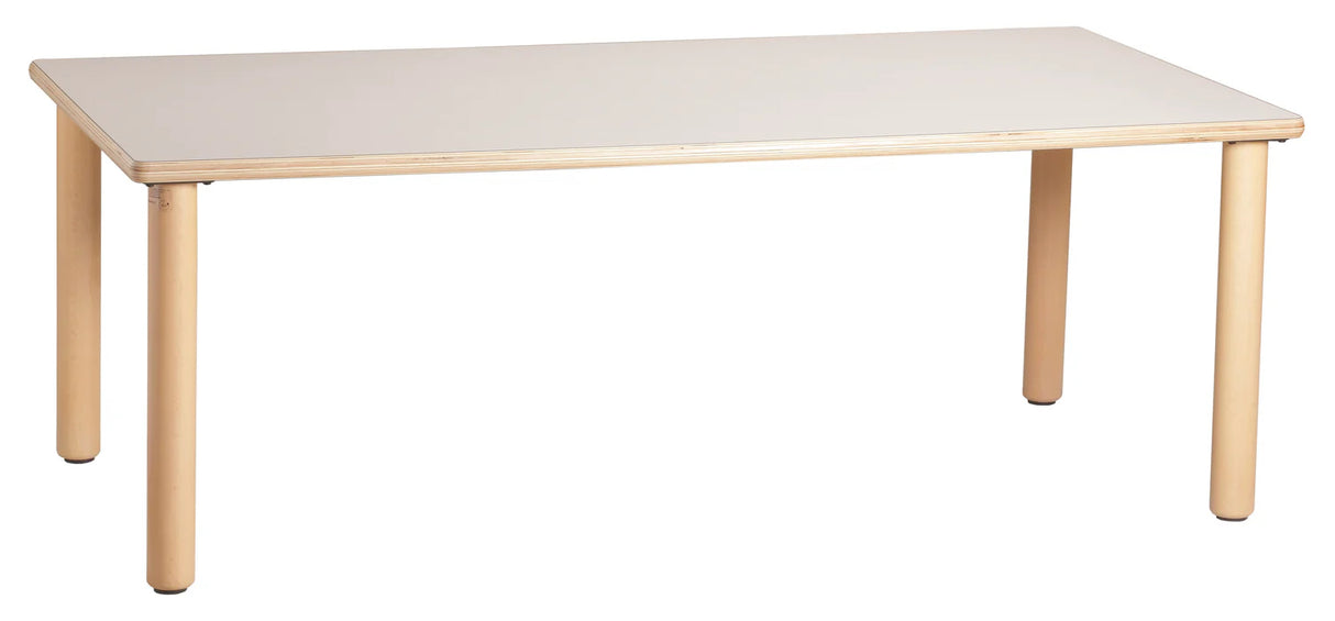 Rectangular Birch Ply Laminated Table with Timber Legs 120cmL x 60cmW x 40cmH