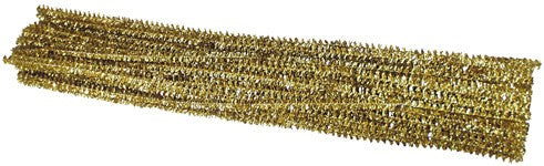 Chenille Stems Tinsel Gold 100pcs