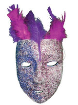 White Plastic Faces 12pcs