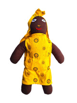 African Girl Fabric Doll 35cmH