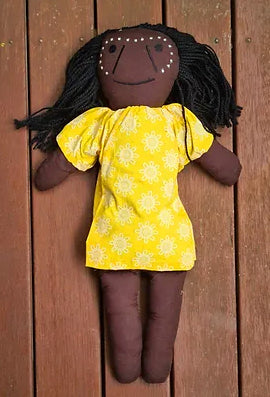 Aboriginal 45cmH Fabric Dolls Set of 4