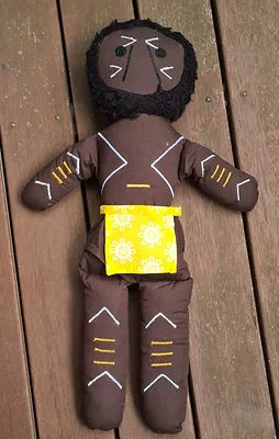 Aboriginal 45cmH Fabric Dolls Set of 4