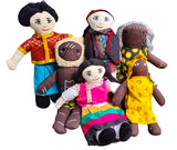 Fabric Dolls From Around the World Set C 6pcs