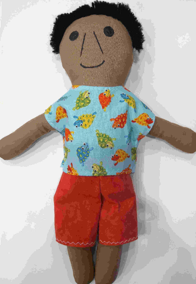 Contemporary Aboriginal Boy Doll 36cm