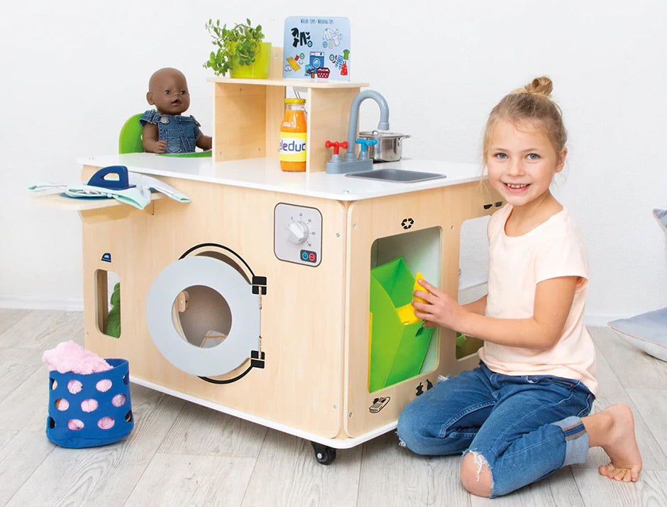 Mobile Kitchen and Laundry Home Play Centre