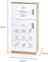 Solid Timber Fridge and Freezer White Series