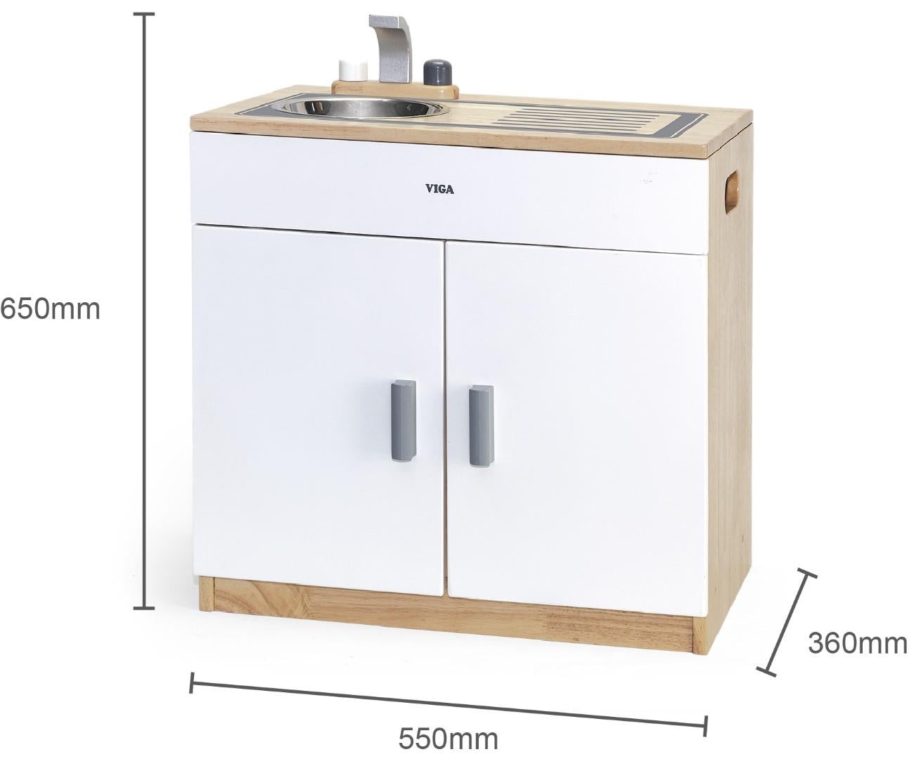 Solid Timber Sink and Cupboard White Series