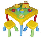 Table With Storage and 2 Stools