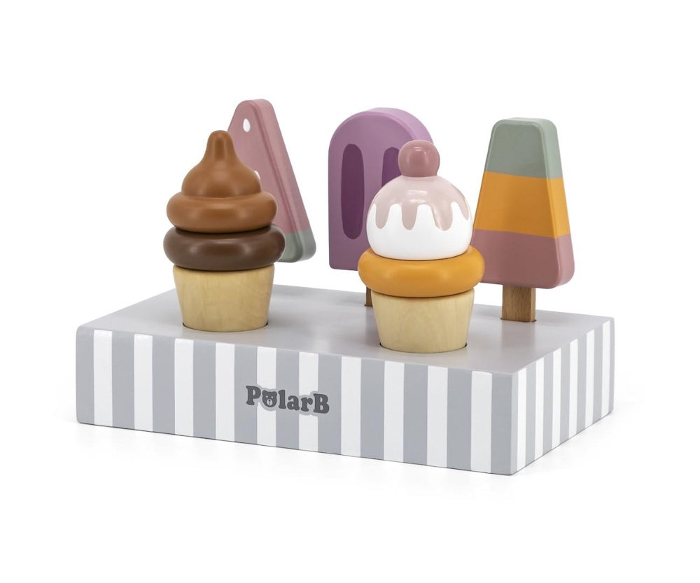 Ice Creams and Icy Poles on Stand Set 5pcs