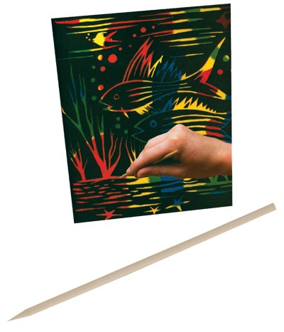 Scratch Art Wooden Tools 100pcs