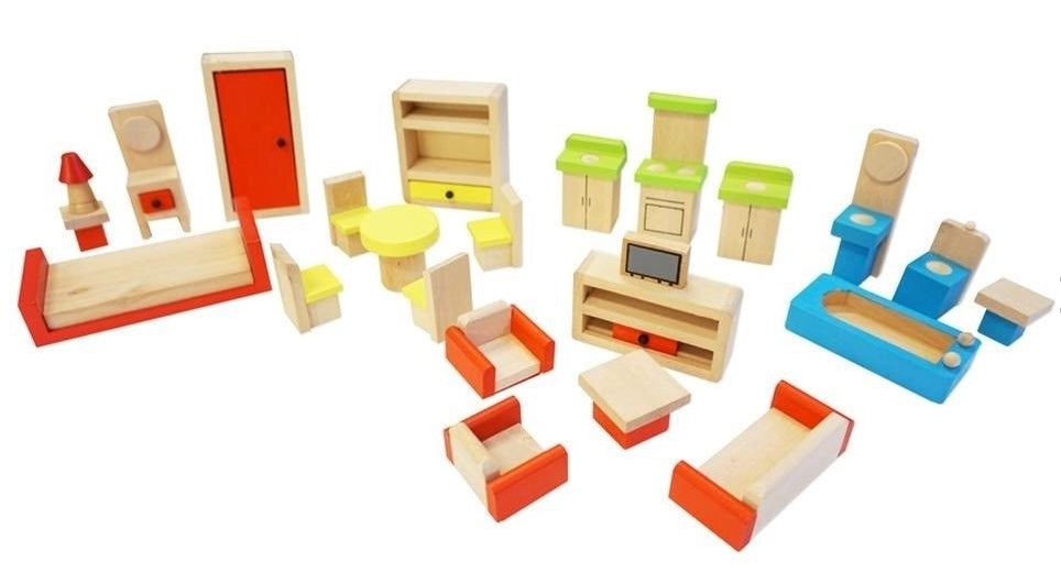 Dolls House Furniture Set 26pcs