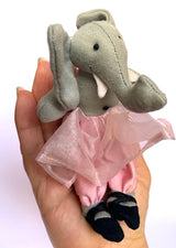 Traipsing Tutu Elephant Finger Puppet