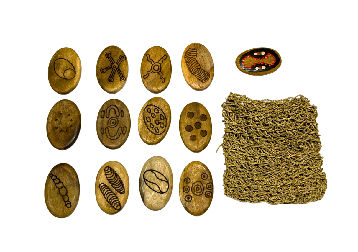 Gathering and Bushfoods Story Stones 13pcs