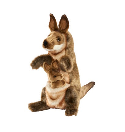 Kangaroo and Joey Full Body Puppet 29cm