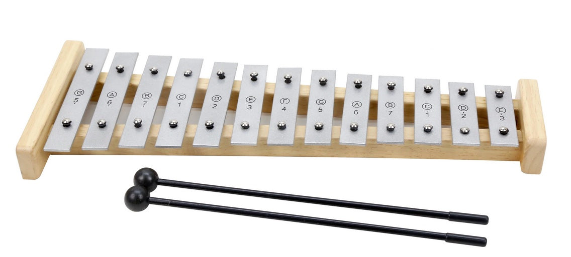 Large Metal and Wooden Xylophone 13 Keys
