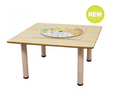 Square Birch Laminated Table 90cmL x 90cmW x 40cmH