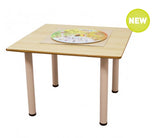 Square Birch Laminated Table 90cmL x 90cmW x 54cmH