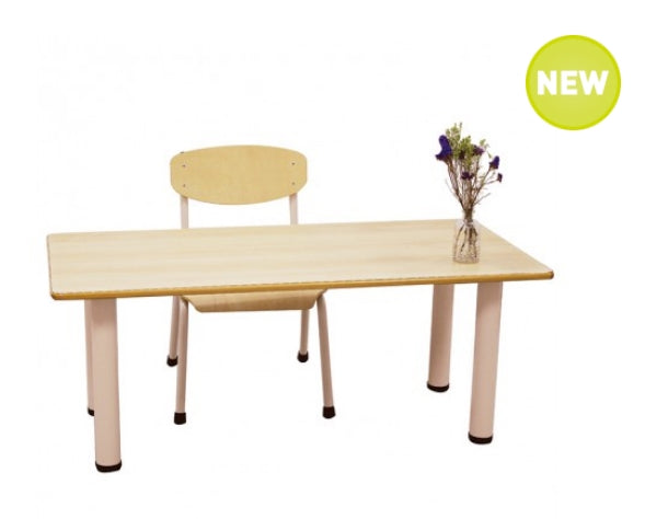 Rectangular Birch Laminated Table 120cmL x 60cmW x 47cmH