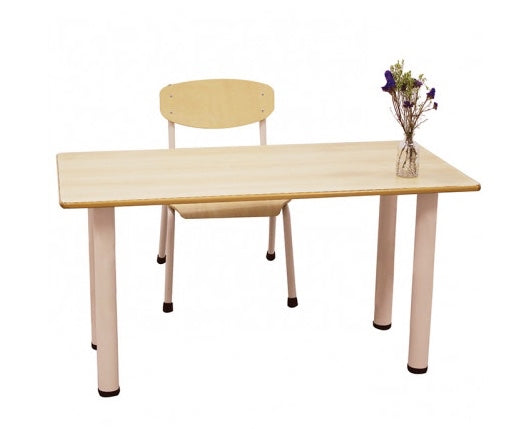 Rectangular Birch Laminated Table 120cmL x 60cmW x 61cmH