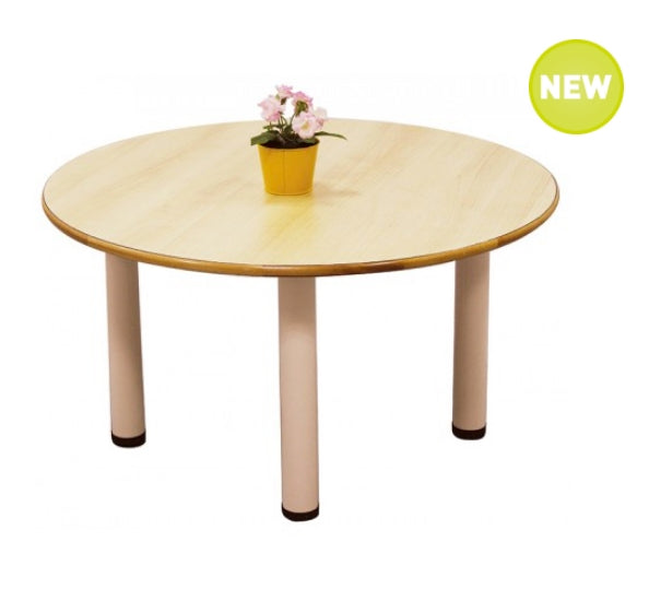 Round Birch Laminated Table 90cm Diam x 54cmH